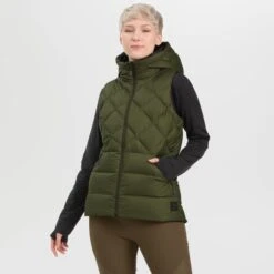OUTDOOR RESEARCH Women's Coldfront Hooded Down Vest -Active Luxe Shop 2075240 315 alt3