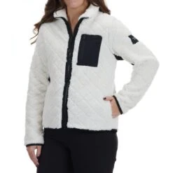 Calvin Klein Performance CALVIN KLEIN Women's Quilted Zip Front Jacket -Active Luxe Shop 2077843 105 alt2