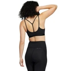 ADIDAS Women's Yoga Essentials Medium Impact Sports Bra -Active Luxe Shop 2077973 001 alt3