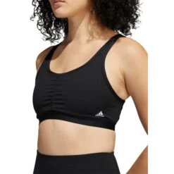 ADIDAS Women's Yoga Essentials Medium Impact Sports Bra -Active Luxe Shop 2077973 001 alt5