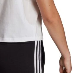 ADIDAS Women's Essentials Loose 3-Stripes Cropped Tee -Active Luxe Shop 2077997 101 alt5