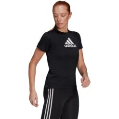 ADIDAS Women's Primeblue Designed To Move Short Sleeve Sport Tee -Active Luxe Shop 2078006 001 alt3
