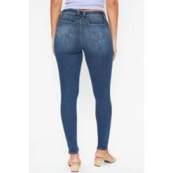 YMI Juniors' WannaBettaButt Vintage 1-Button Skinny Jeans 9 YMI Juniors' WannaBettaButt Vintage 1-Button Skinny Jeans -Active Luxe Shop 2078091 405 alt2