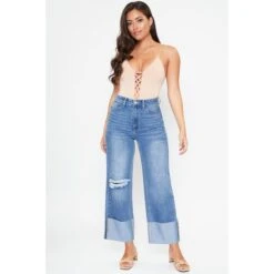 Y.M.I. Juniors' Dixie Wide Leg Jeans -Active Luxe Shop 2078092 405 alt3