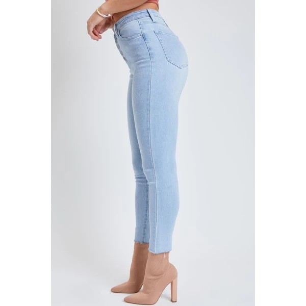 YMI Juniors' Vintage Dream High-Rise Ankle Jean W/ Unfinished Hem 4 YMI Juniors' Vintage Dream High-Rise Ankle Jean W/ Unfinished Hem - Image 2