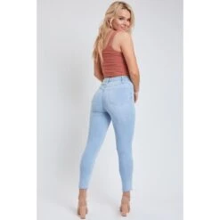 YMI Juniors' Vintage Dream High-Rise Ankle Jean W/ Unfinished Hem 8 YMI Juniors' Vintage Dream High-Rise Ankle Jean W/ Unfinished Hem -Active Luxe Shop 2078154 406 alt2