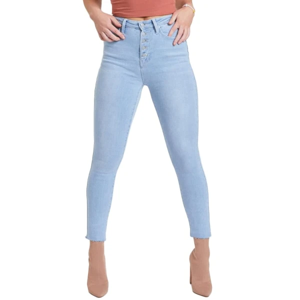 YMI Juniors' Vintage Dream High-Rise Ankle Jean W/ Unfinished Hem 3 YMI Juniors' Vintage Dream High-Rise Ankle Jean W/ Unfinished Hem