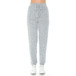 AMBIANCE Juniors' Hacci Elastic Cuff Jogger Pants