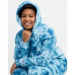 CHAMPION Women's Relaxed Crush-Dye Fleece Hoodie -Active Luxe Shop 2078674 407 alt6