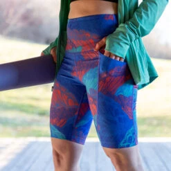 EMS Women's Sat Nam 9" Printed Shorts -Active Luxe Shop 2079328 911 alt3