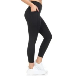 BSP Women's V-Shape High-Waist 7/8-Leggings W/ Pockets -Active Luxe Shop 2080660 001 alt3