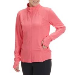 RBX Women's Double Peached Interlock Jacket W/ Zip Pockets 7 RBX Women's Double Peached Interlock Jacket W/ Zip Pockets -Active Luxe Shop 2081013 607 alt2