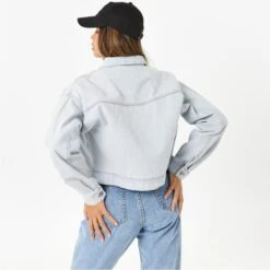 JACK WILLS Women's Amelia Cropped Denim Jacket 11 JACK WILLS Women's Amelia Cropped Denim Jacket -Active Luxe Shop 2081051 302 alt3