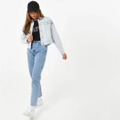 JACK WILLS Women's Amelia Cropped Denim Jacket 13 JACK WILLS Women's Amelia Cropped Denim Jacket -Active Luxe Shop 2081051 302 alt5