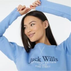 JACK WILLS Women's Elmswe Raglan Crew Sweatshirt 8 JACK WILLS Women's Elmswe Raglan Crew Sweatshirt -Active Luxe Shop 2081200 408 alt2