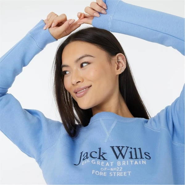 JACK WILLS Women's Elmswe Raglan Crew Sweatshirt 5 JACK WILLS Women's Elmswe Raglan Crew Sweatshirt - Image 3