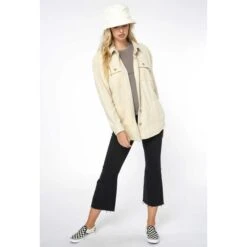 O'NEILL Juniors' Collins Superfleece Flannel Jacket -Active Luxe Shop 2081638 105 alt5