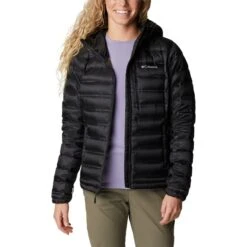 COLUMBIA Women's Pebble Peak Down Hooded Jacket 14 COLUMBIA Women's Pebble Peak Down Hooded Jacket -Active Luxe Shop 2082015 001 alt3