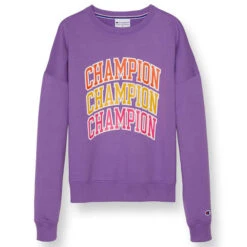 CHAMPION Women's Varsity Vibe Powerblend Relaxed Crew