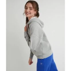 CHAMPION Women's Powerblend Fleece Full-Zip Hoodie -Active Luxe Shop 2082283 002 alt2
