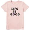 LIFE IS GOOD Women's Stack Flowers Short-Sleeve Tee 1 LIFE IS GOOD Women's Stack Flowers Short-Sleeve Tee -Active Luxe Shop 2082660 607 main