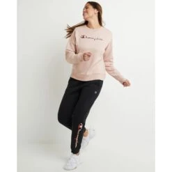 CHAMPION Women's Powerblend Relaxed Graphic Crew 13 CHAMPION Women's Powerblend Relaxed Graphic Crew -Active Luxe Shop 2082817 611 alt5