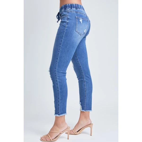 YMI Juniors' High-Rise Denim Ankle Jogger 5 YMI Juniors' High-Rise Denim Ankle Jogger - Image 3