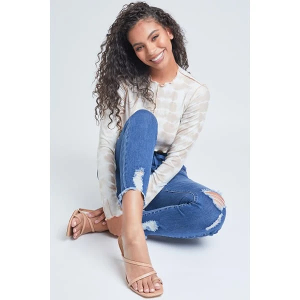 YMI Juniors' High-Rise Denim Ankle Jogger 7 YMI Juniors' High-Rise Denim Ankle Jogger - Image 5