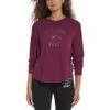 TOMMY HILFIGER Women's Long-Sleeve Relaxed Fit Ghost Logo Tee -Active Luxe Shop 2083070 501 main