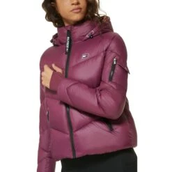 TOMMY HILFIGER Women's Hooded Puffer Jacket -Active Luxe Shop 2083078 501 alt2