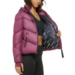TOMMY HILFIGER Women's Hooded Puffer Jacket -Active Luxe Shop 2083078 501 alt3
