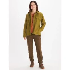 MARMOT Women's Ridgefield Heavyweight Sherpa-Lined Flannel Jacket -Active Luxe Shop 2083629 315 alt5