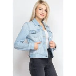 ASHLEY VINTAGE CHARM BY 26 Juniors' Denim Jacket -Active Luxe Shop 2083875 406 alt2