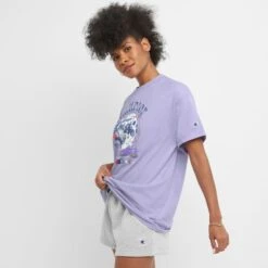 CHAMPION Women's Classic Short-Sleeve Loose Tee -Active Luxe Shop 2084216 508 alt2