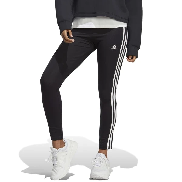 ADIDAS Women's Essentials 3-Stripes High-Waist Leggings 4 ADIDAS Women's Essentials 3-Stripes High-Waist Leggings - Image 2