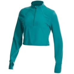 EMS Women's Sat Nam 1/2-Zip Crop