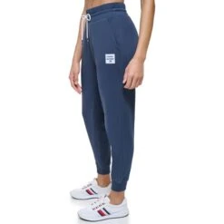 TOMMY HILFIGER Women's French Terry Tapered Joggers -Active Luxe Shop 2085558 402 alt2