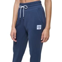 TOMMY HILFIGER Women's French Terry Tapered Joggers -Active Luxe Shop 2085558 402 alt3