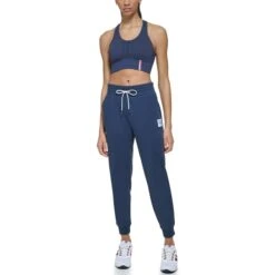 TOMMY HILFIGER Women's French Terry Tapered Joggers -Active Luxe Shop 2085558 402 alt4