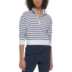 TOMMY HILFIGER Women's French Terry 1/2-Zip Pullover