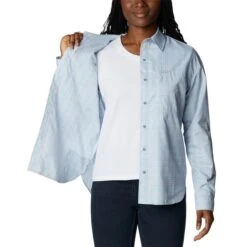 COLUMBIA Women's Silver Ridge Utility Long-Sleeve Shirt -Active Luxe Shop 2085708 570 alt3