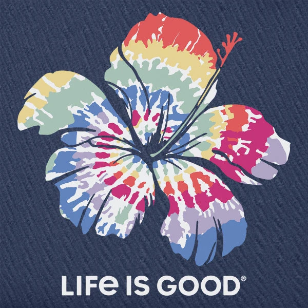 LIFE IS GOOD Women's Tie Dye Hibiscus Crusher-LITE Short-Sleeve Tee 4 LIFE IS GOOD Women's Tie Dye Hibiscus Crusher-LITE Short-Sleeve Tee - Image 2