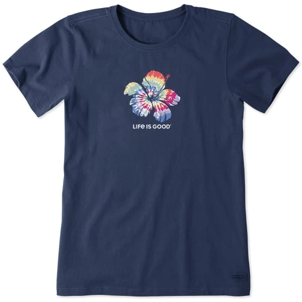 LIFE IS GOOD Women's Tie Dye Hibiscus Crusher-LITE Short-Sleeve Tee 3 LIFE IS GOOD Women's Tie Dye Hibiscus Crusher-LITE Short-Sleeve Tee
