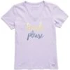 LIFE IS GOOD Women's Beach Please Short-Sleeve Vee
