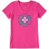 LIFE IS GOOD Women's Flip Flop Flower Short-Sleeve Crusher Vee 1 LIFE IS GOOD Women's Flip Flop Flower Short-Sleeve Crusher Vee -Active Luxe Shop 2086114 609 main