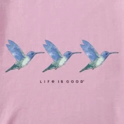 LIFE IS GOOD Women's Three Hummingbirds Crusher Vee -Active Luxe Shop 2087656 507 alt1