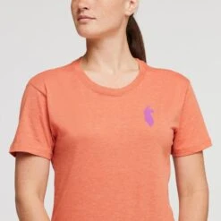 COTOPAXI Women's Happy Day Organic Short-Sleeve Tee -Active Luxe Shop 2088336 802 alt5