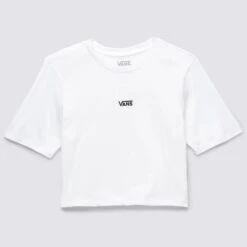 VANS Juniors' Flying V Cropped Short-Sleeve Crew Tee -Active Luxe Shop 2089353 101 alt4