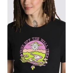 VANS Juniors' Resort Mix Cropped Short-Sleeve Tee -Active Luxe Shop 2089356 001 alt2