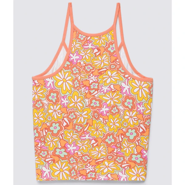 VANS Juniors' Resort Floral Halter Tank Top 8 VANS Juniors' Resort Floral Halter Tank Top - Image 6